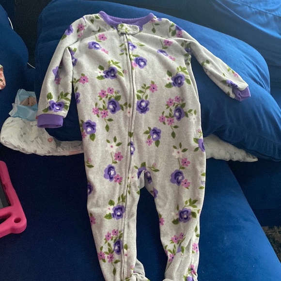 Carter's Other - Toddler footsie - 18 months used 1 time - flannel